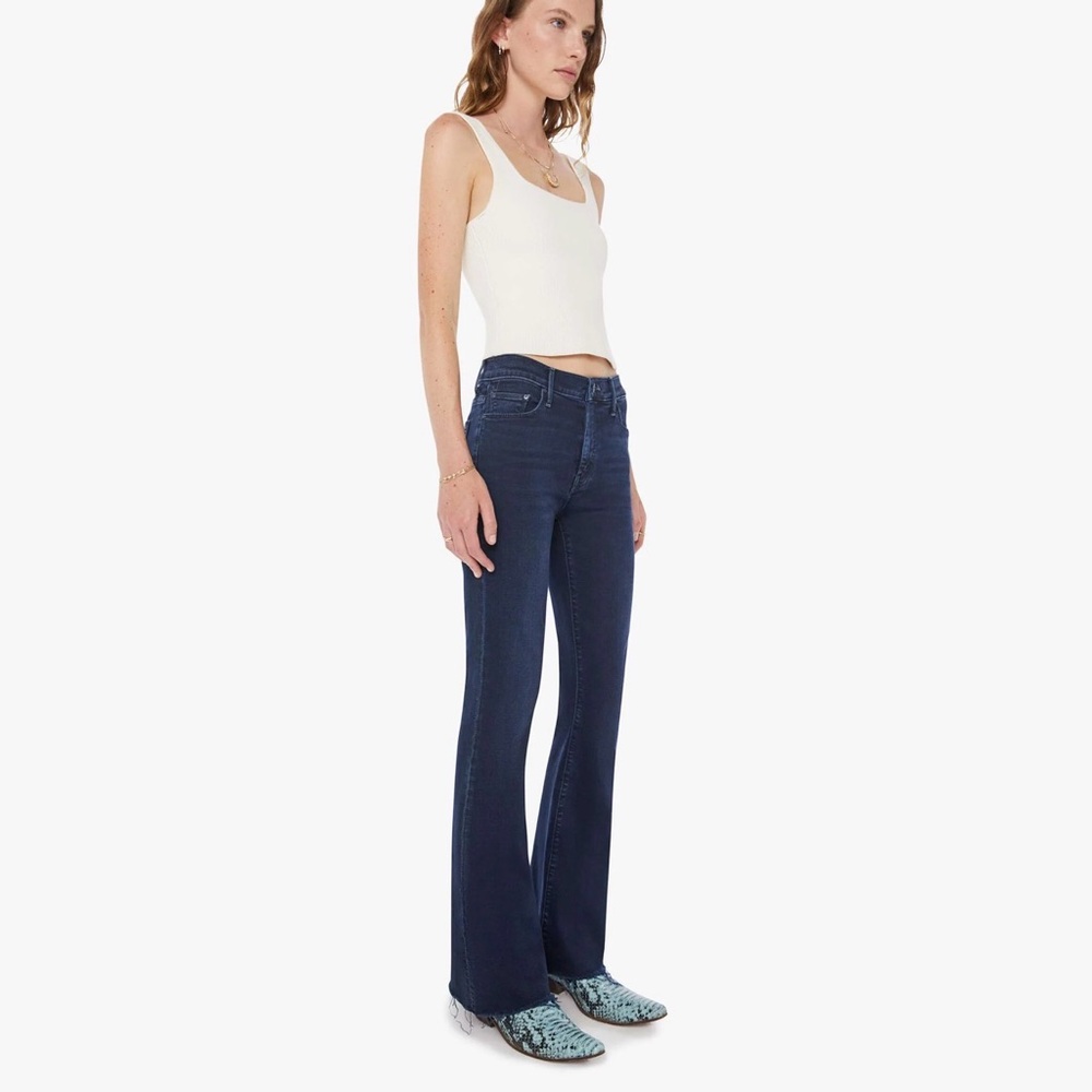 Mother The Weekender Fray Flare Jeans